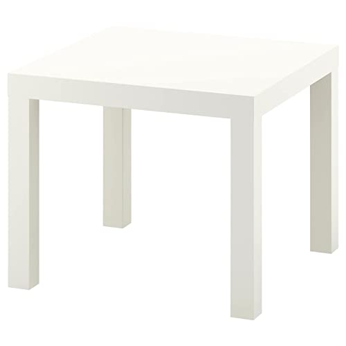 Ikea Lack Beistelltisch weiß, Holz, White, 45 x 55 x 55 cm
