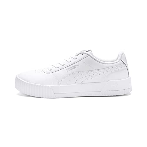 PUMA Damen Carina L Sneakers, Weiß White White Silver, 39 EU
