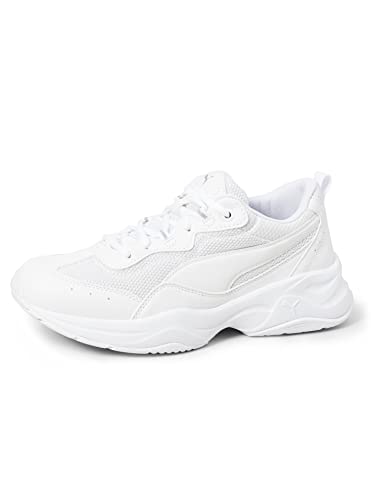 PUMA Damen Cilia Sneaker, White Gray Violet Silver, 38 EU