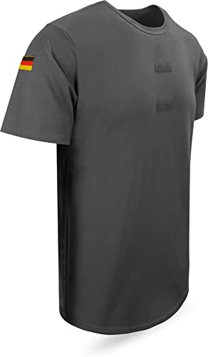 normani Bundeswehr Tropen T-Shirt Unterhemd Khaki mit Hoheitsabzeichen Farbe Grau Größe 12