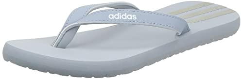 adidas Damen Eezay Flip Flop Running Shoe, Halo Silver Iridescent FTWR White, 37 EU