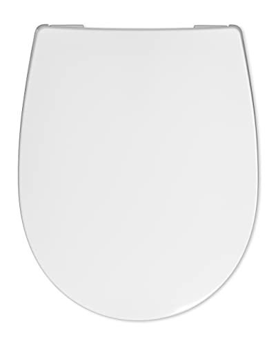 Haro WC-Sitz Passat mit Deckel, hochwertiger Toilettensitz mit SoftClose-Absenkautomatik und TakeOff-Befestigung, weiß, Art.Nr. 512131, 44.9 x 37.2 x 4 centimeters