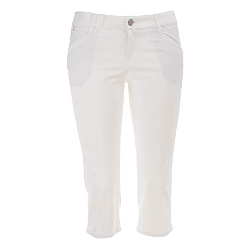 ALBERTO Damen Hose Golfhose Capri Mona-C 3xDry, Farbe:Weiß(100), Größe:44