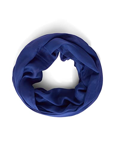 Cecil Damen Basic Loop in Unifarbe cosmic blue A Soft, Leicht Durchsichtig, Einfarbig