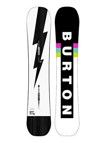 Burton M Custom Flying V Schwarz-Weiß, Herren Snowboard, Größe 166 cm Wide - Farbe Black - White - Flash
