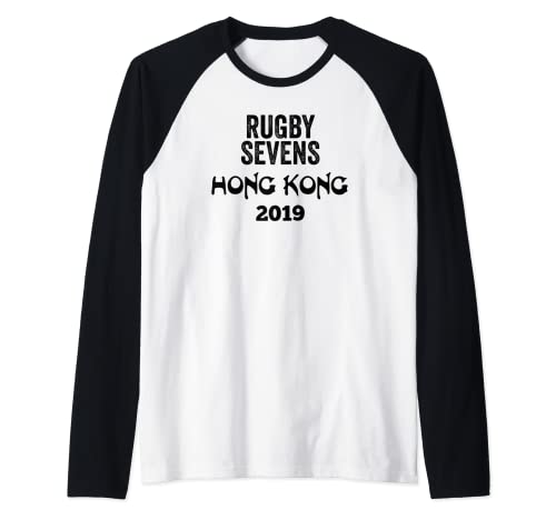 Rugby Sevens Hong Kong 2019 T-Shirt, Rugby 7s Trikot Raglan