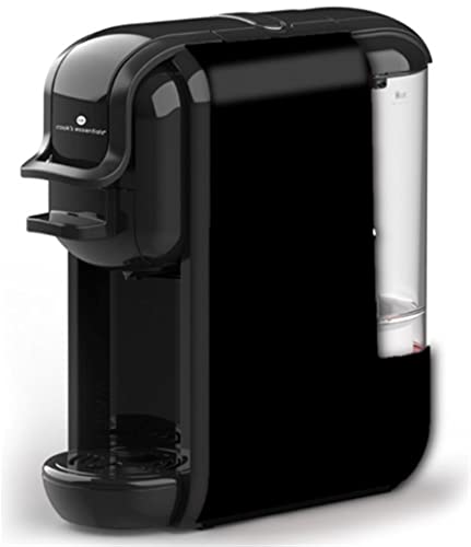 Efbe-Schott Kaffeeautomat mit 4 Aufsätzen, geeignet für Nespresso Dolce Gusto Senso-Pads & gemahlenen Kaffee Wassertank 0,6 Liter 1450 Watt Schwarz