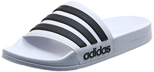 adidas Herren Adilette Shower Slipper, Footwear White Core Black Footwear White, 39 EU
