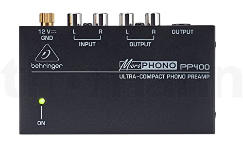 Best Price Square Ultra COMPACT Phono PREAMP PP400 by BEHRINGER