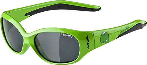Alpina FLEXXY KIDS Sportbrille, Kinder, green-dino, One size