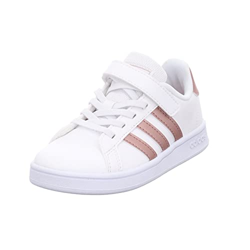 adidas Grand Court C Sneakers, Weiß (Cloud White/Copper Met./Light Granite), 35 EU