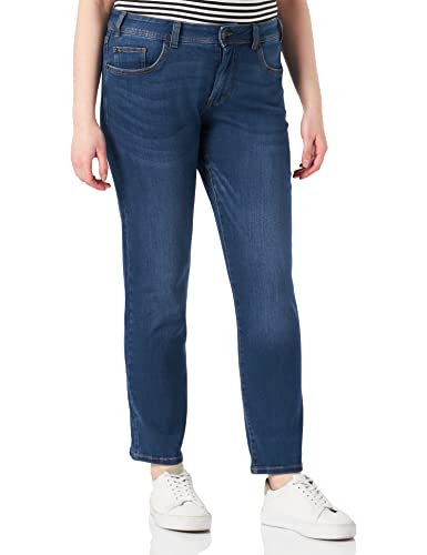 TOM TAILOR Damen Slim Fit Jeans 1013440, 10119 - Used Mid Stone Blue Denim, 46
