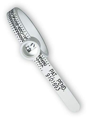 Ringgrößenmesser Ringmesser Multisizer ist ein Ringmaßband zum messen ihrer Ringgröße mit Anleitung vom Schmuck Depot