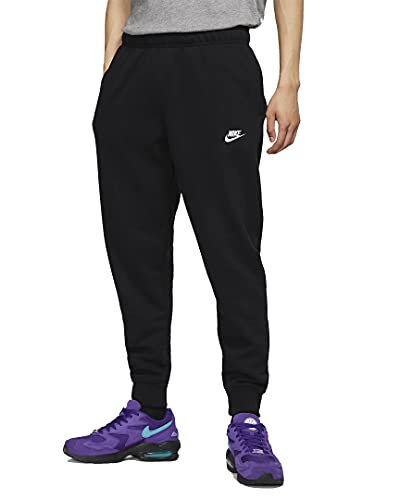 Nike Club French Terry Sweatpants Jogginghosen (XL, Black/White, x_l)