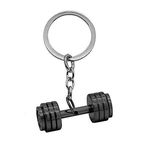 tumundo® Edelstahl Schlüssel-Anhänger Hantel Boxhandschuh Gewicht Fitness Bodybuilding Schlüsselring Autoschlüssel Sport, Variante_:Variante 11