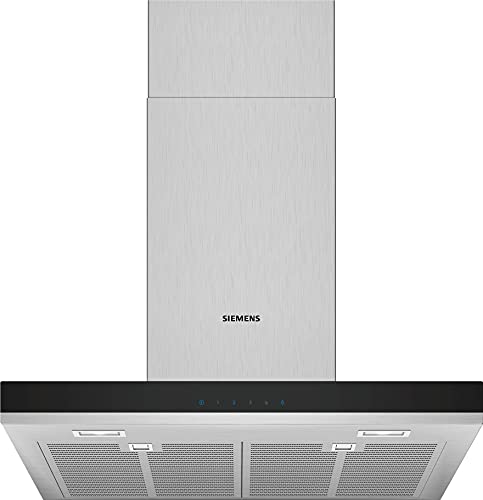 Siemens LC67BHM50 iQ300 Dunstabzugshaube/Wandhaube / 60 cm / LED-Beleuchtung / touchControl / Metall-Fettfilter / Edelstahl
