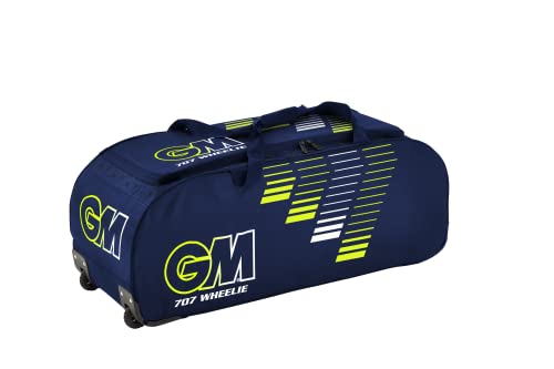 Gunn & Moore GM Cricket Wheelie Bag Reisetasche, 707, Medium – 92 Liter, Blau