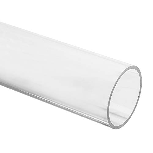 EH Design PLEXIGLAS® XT Rohr – farbloses, transparentes Kunststoff-Rohr aus Acrylglas XT klar – Zuschnitt 16/12mm, Länge 1.000mm
