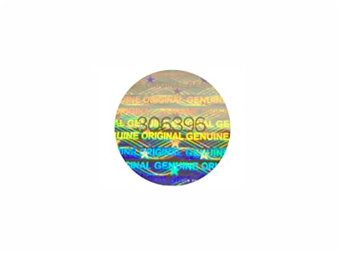 Holomarks 160 St. Hologramm Etiketten mit Seriennummern, Garantie Siegel Aufkleber Rund 15mm