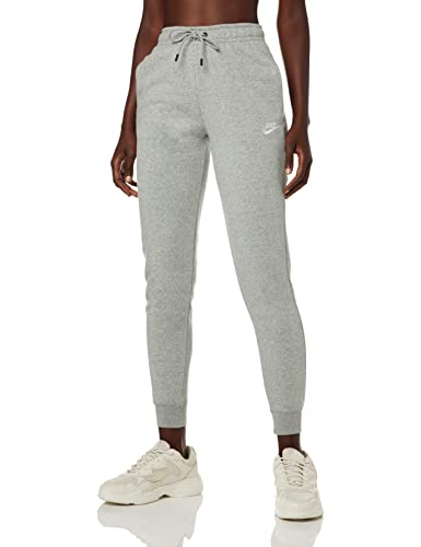 Nike Damen Sportswear Essential Jogginghose, Dark Grey Heather/White, M