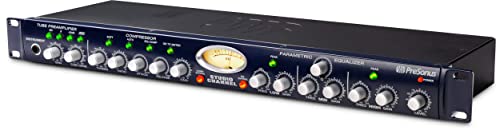 PreSonus Studio-Kanal, 1-Kanal Vakuum-Rohr Kanalzug und DI mit Röhrenvorverstärker, Kompressor und EQ für Mikrofone und Instrumente