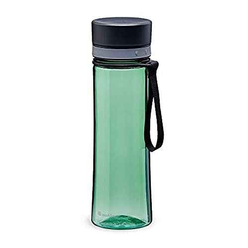 Aladdin Aveo Wasserflasche 0.6L Basil Green – Trinkflasche - Auslaufsicher - Weite Öffnung für leichte Befüllung - BPA-Frei - Glatte Trinktülle - Geruchs- und Fleckenfest - Spülmaschinenfest, 10-01101