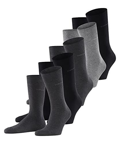 ESPRIT Herren Solid-Mix 5-Pack Socken Baumwolle Schwarz Blau viele weitere Farben verstärkte Herrensocken ohne Muster atmungsaktiv dünn und einfarbig 5 Paar