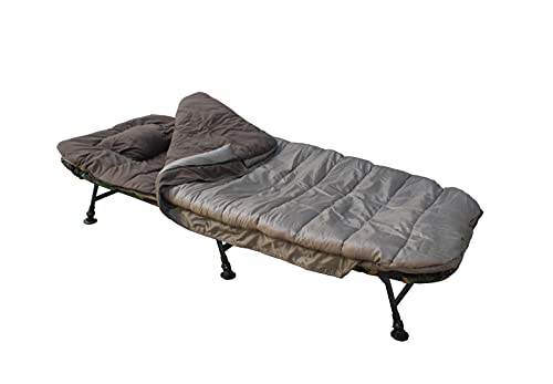 Winter Schlafsack fürs Angeln extra breit Temperatur Karpfenliegen - Außenschlafsack mit “Wärme-Stop-System” bis zu -5° - mit Tragetasche Karpfen Camping Festival wasserabweisend