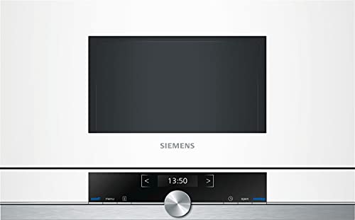 Siemens BF634LGW1 iQ700 Mikrowelle / 900 W / 21 L Garraum / LED-Innenbeleuchtung / Weiß
