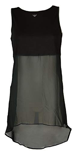 Emporio Armani Nachthemd Petticoat Frau ärmellos Artikel 163451 4A239, 00020 Nero - Black, S