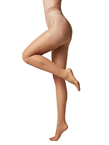 Conte elegant modellierende Damenstrumpfhose mit Push-up Effekt - Formende Feinstrumpfhose Damen Strumpfhose - Einfarbig X-PRESS 20 Farbe Bronz Größe 3