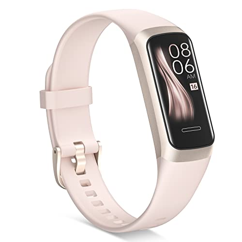 BingoFit Fitness Tracker, 1.1 Zoll AMOLED-Farbdisplay Smartwatch Schrittzähler Uhr Blutsauerstoffmessung Schlafmonitor Fitness Armband Uhr mit 25 Sportmodi Kompatibel IOS Android für Damen Herren