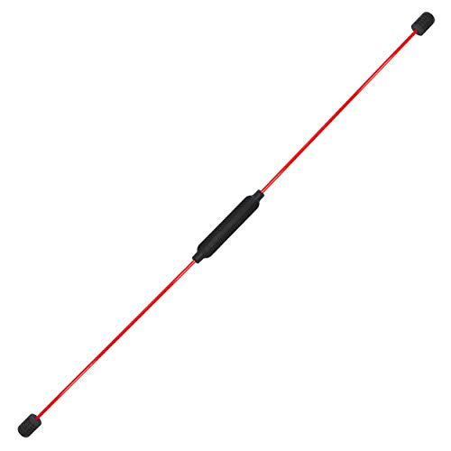 Best Sporting Swing Stick Fitness Schwingstab für Ganzkörpertraining, mit Trainingsanleitung, Farbe: rot