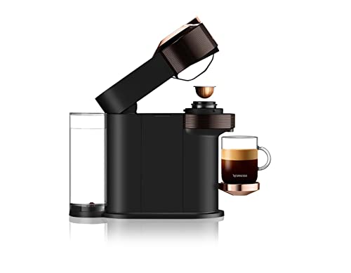 De'Longhi Nespresso Vertuo Next ENV120.BW, Kaffee- und Espressomaschine mit WIFI und Bluetooth, Automatische Kapselkaffeemaschine, One-Touch-Zubereitung, 12 Kapseln, braun
