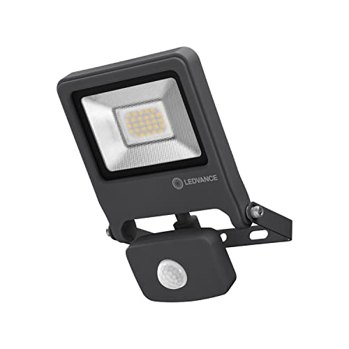 LEDVANCE LED Fluter, Leuchte für Außenanwendungen, Warmweiß, Integrierter Tageslicht- und Bewegungssensor, Endura Flood Sensor