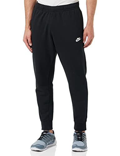 Nike Herren Jogginghose Sportswear Club Fleece, Black/Black/White, XS, BV2679-010