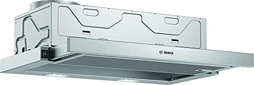 Bosch DFM064W54 Serie 2 Flachschirmhaube / B / 60 cm / Silbermetallic / wahlweise Umluft- oder Abluftbetrieb / Wippenschalter / Metallfettfilter (spülmaschinengeeignet)