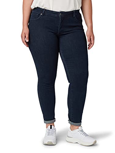 TOM TAILOR Damen Plussize Skinny Jeans 1013516, 10133 - Dark Dye Dlue Denim, 44