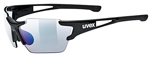 uvex Unisex – Erwachsene, sportstyle 803 race V small Sportbrille, selbsttönend, schmale Passform, black/blue, one size