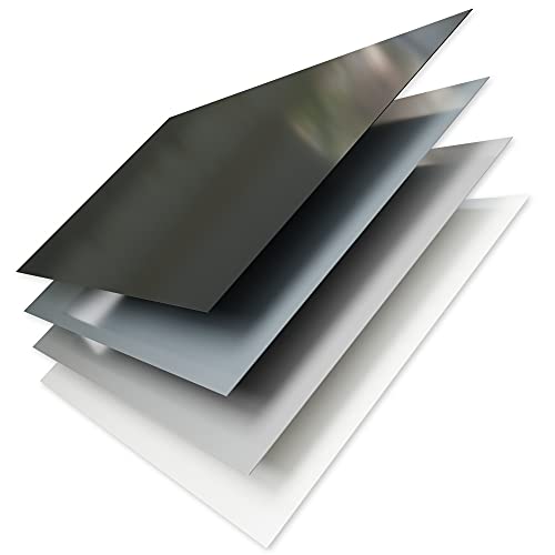 A+H Hart PVC Kunststoff Plastik Platte - Größe 2x1m - Stärke 1mm oder 2mm - Polyvinylchlorid kein Schaum - mit Schutzfolie in weiß seidenmatt - verschiedene Farben (weiß, 2mm)