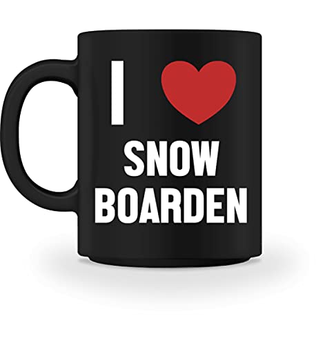 I Love Snowboarden Tasse | Spruch Ich Liebe Snowboarden Kaffeetasse