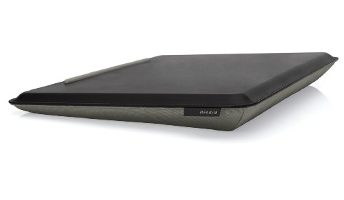 Belkin Cushdesk Kniekissen Unterlage (für Notebooks, Laptops 44,5x34,5x4 cm) grau/schwarz