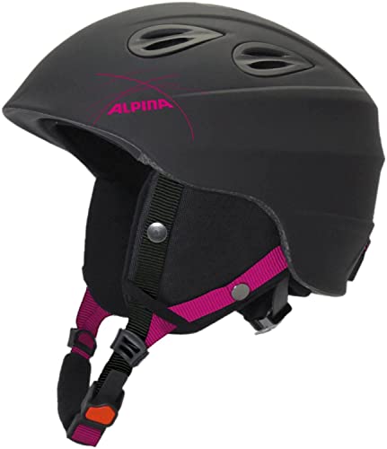 Alpina Sports Unisex – Erwachsene JUNTA 2.0 Skihelm, Black-pink, 57-61