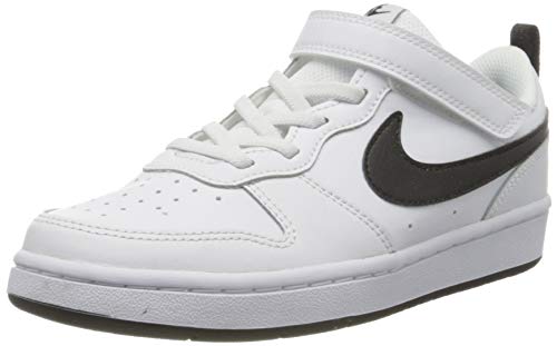Nike Unisex Kinder Court Borough Low 2 (PSV) Sneaker, White/Black, 35 EU
