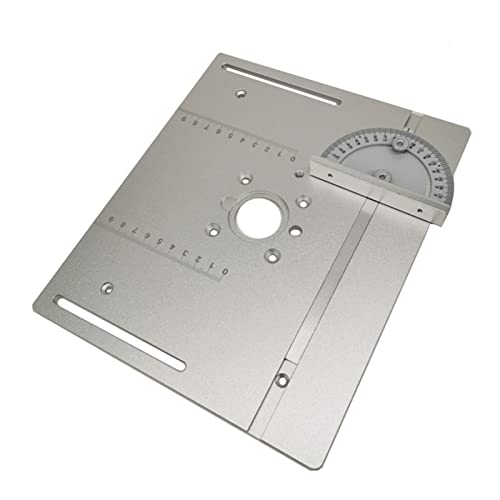 SUPARER Routertisch -Einsatzplatte mit Gehrungsmesser for Holzbearbeitungsbänke Tischsäge Multifunktional Trimmer Gravur Machine (Color : E)