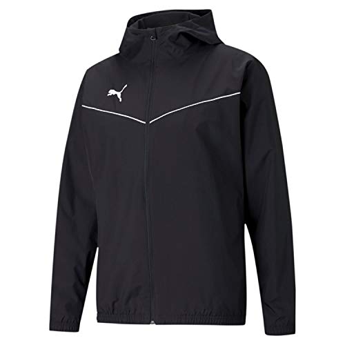 Puma Herren teamRISE All Weather Jacket Trainingsjacke, Black White, M
