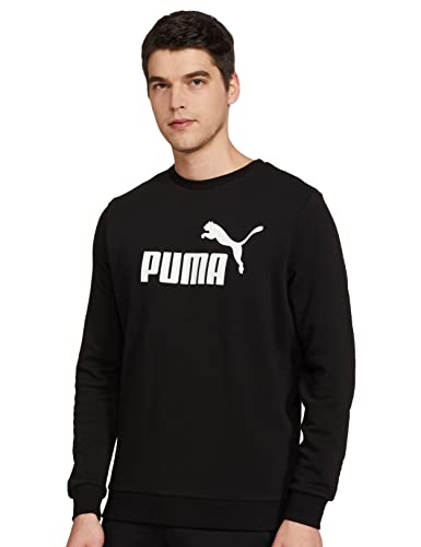 PUMA Herren Big Logo Crew Tr Pullover, Puma Black, XXL EU