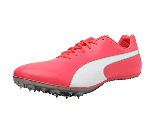 PUMA Evospeed Sprint 10 (Unisex) Sneaker, Pink Ignite Pink Silver, 39 EU