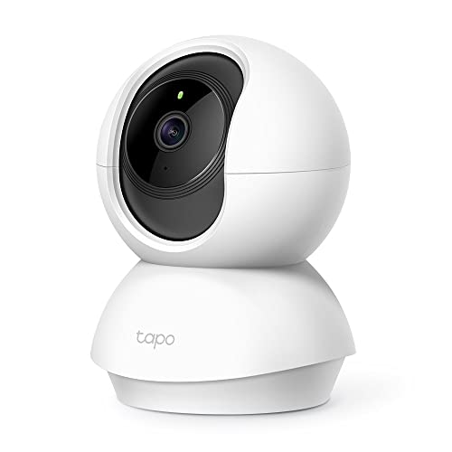 TP-Link Tapo C200 WLAN IP Kamera Überwachungskamera (Linsenschwenkung- und Neigung, 1080p-Auflösung, 2-Wege-Audio, Nachtsicht zu 9m, bis zu 128 GB lokaler Speicher auf SIM Karte) Weiß