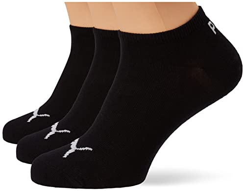 PUMA 9 Paar Sneaker Invisible Socken Gr. 35-49 Unisex für Damen Herren Füßlinge, Farbe:200 - black, Socken & Strümpfe:35-38
